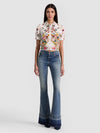 ROSIE CROPPED BUTTON DOWN-ALICE + OLIVIA