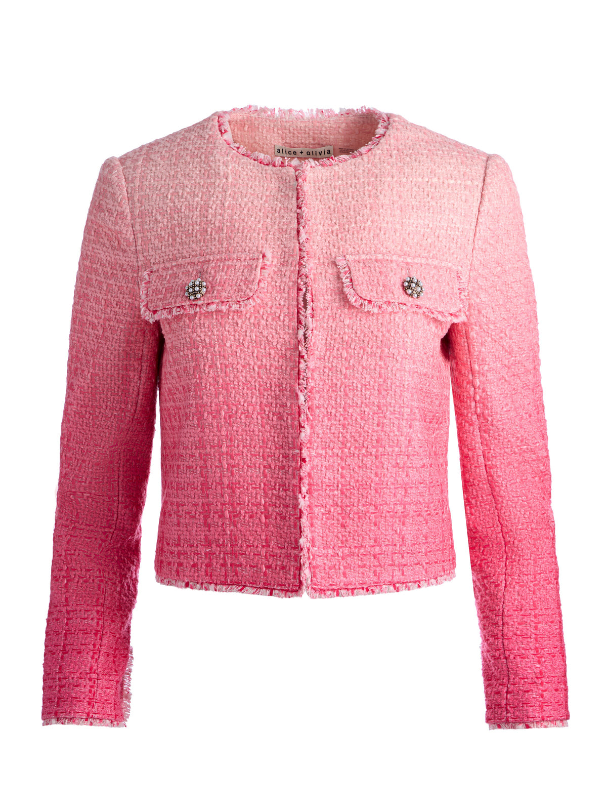DUMONT EMBELLISHED TWEED JACKET-ALICE + OLIVIA