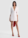 SHAWN BOW BACK BLAZER DRESS-OFF WHITE/CHILI PEPPER-ALICE + OLIVIA