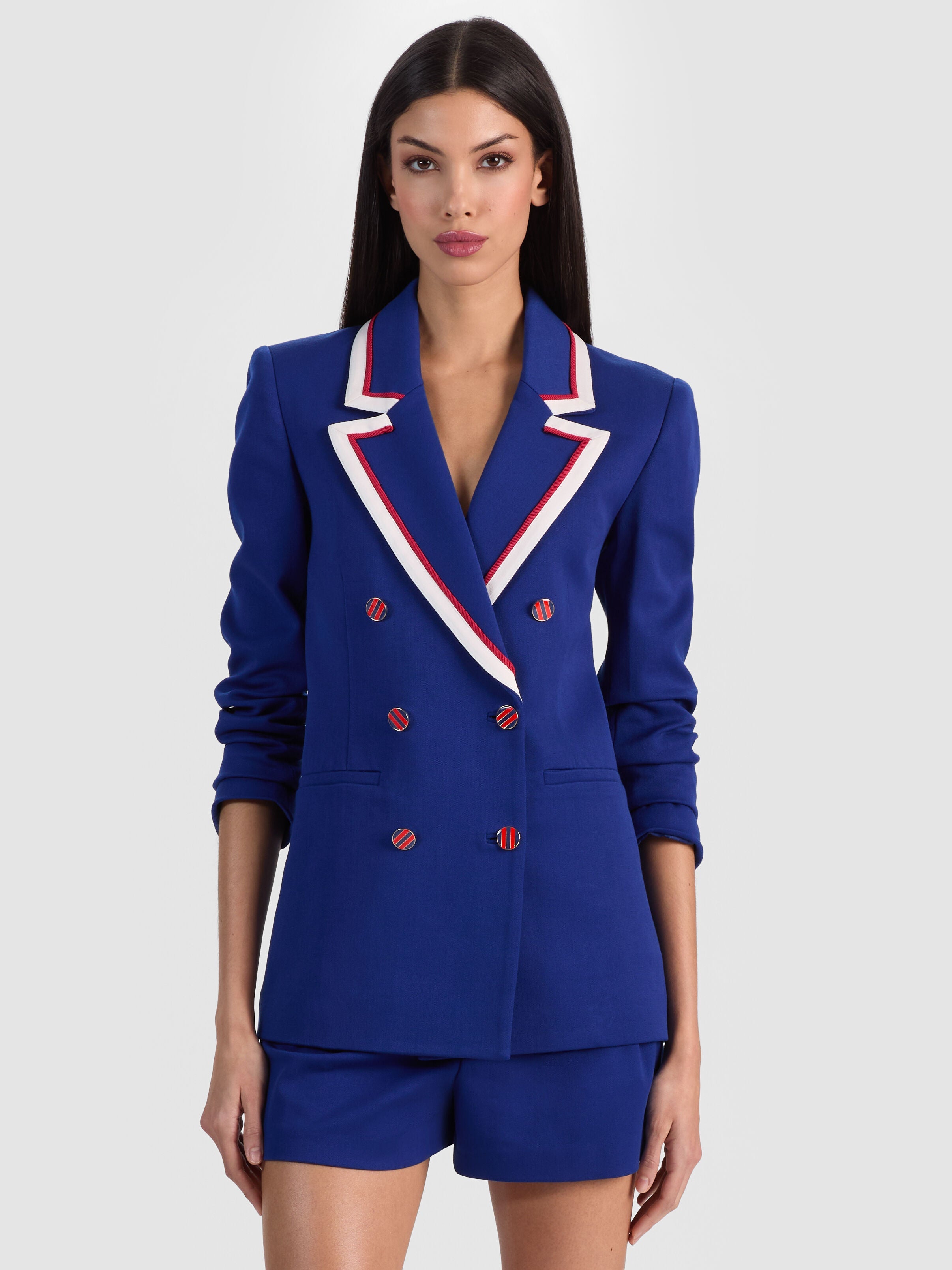 CAMPBELL DOUBLE BREASTED BLAZER-ALICE + OLIVIA