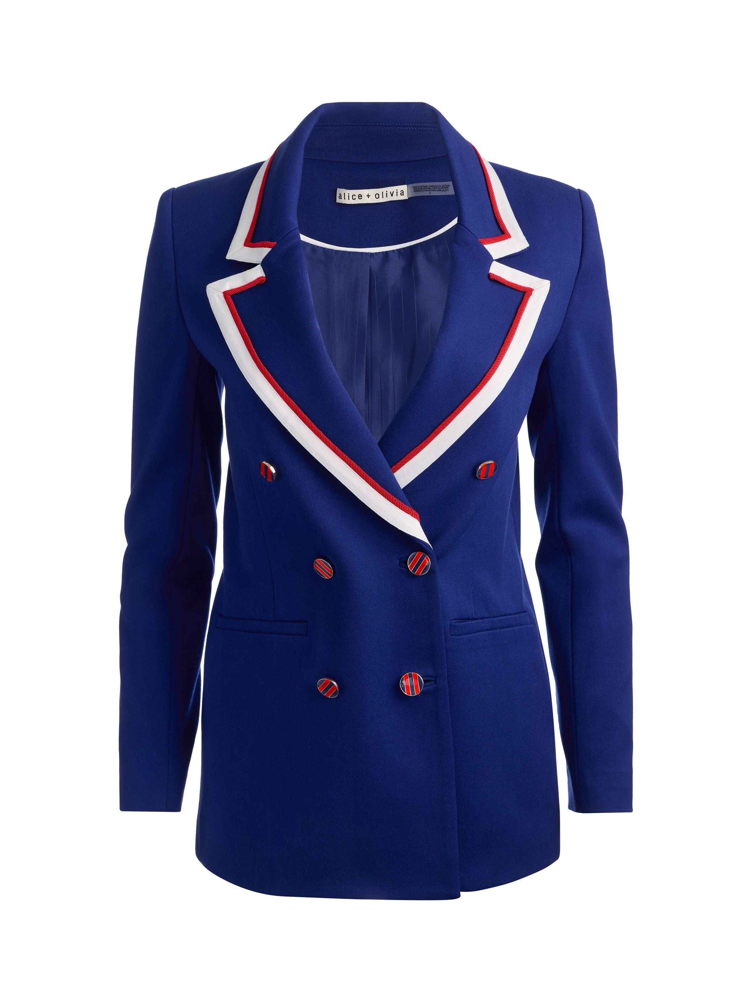 CAMPBELL DOUBLE BREASTED BLAZER-TWILIGHT BLUE-ALICE + OLIVIA
