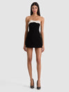 KATYA SCULPTED BOW ROMPER-ALICE + OLIVIA