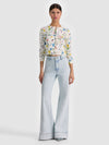 CARSON PRINTED CARDIGAN-TWISTING VINES OFF WHITE-ALICE + OLIVIA