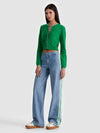 DOLLIE TWO TONE CASHMERE CARDIGAN-ALICE + OLIVIA