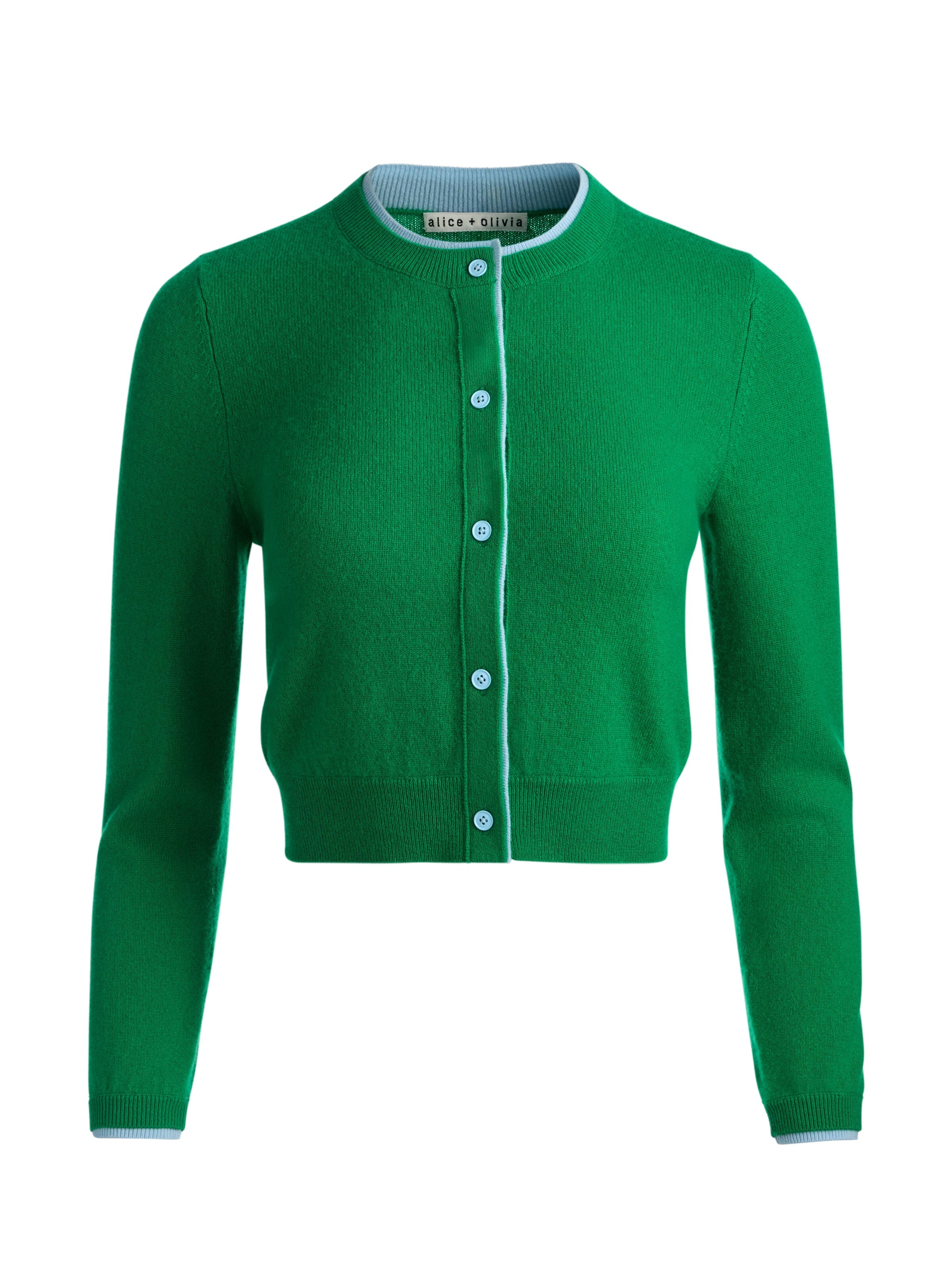 DOLLIE TWO TONE CASHMERE CARDIGAN-ALICE + OLIVIA