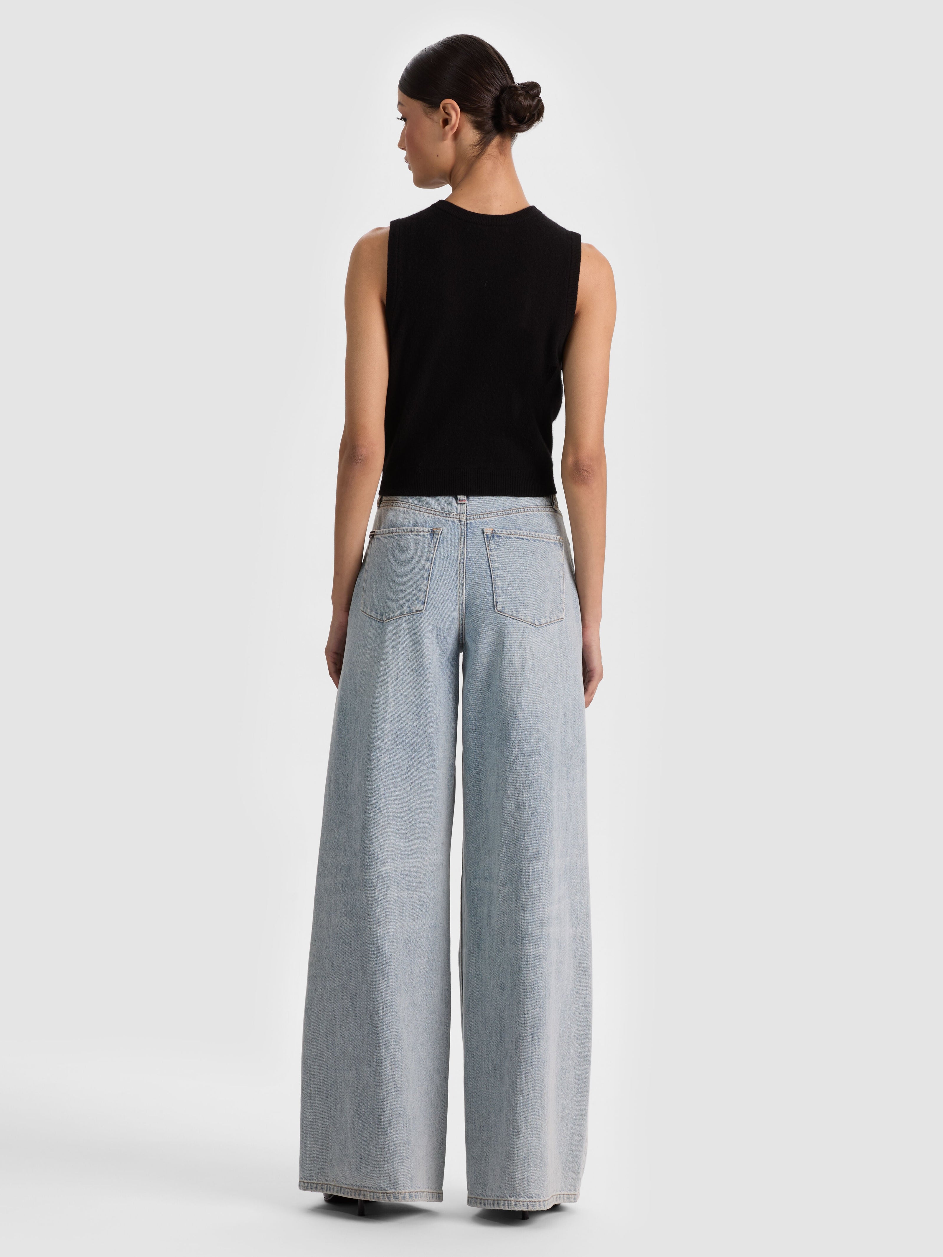 LOLY BUTTON FRONT CASHMERE VEST-ALICE + OLIVIA