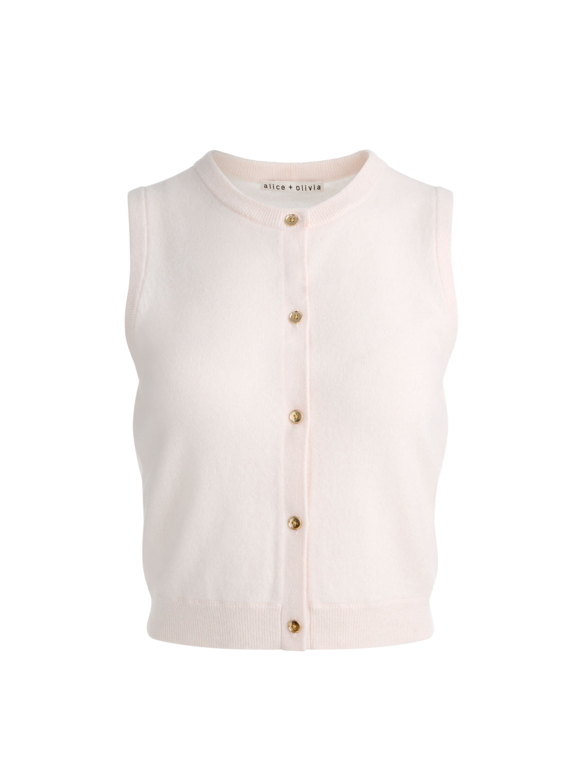 LOLY BUTTON FRONT CASHMERE VEST-ALICE + OLIVIA