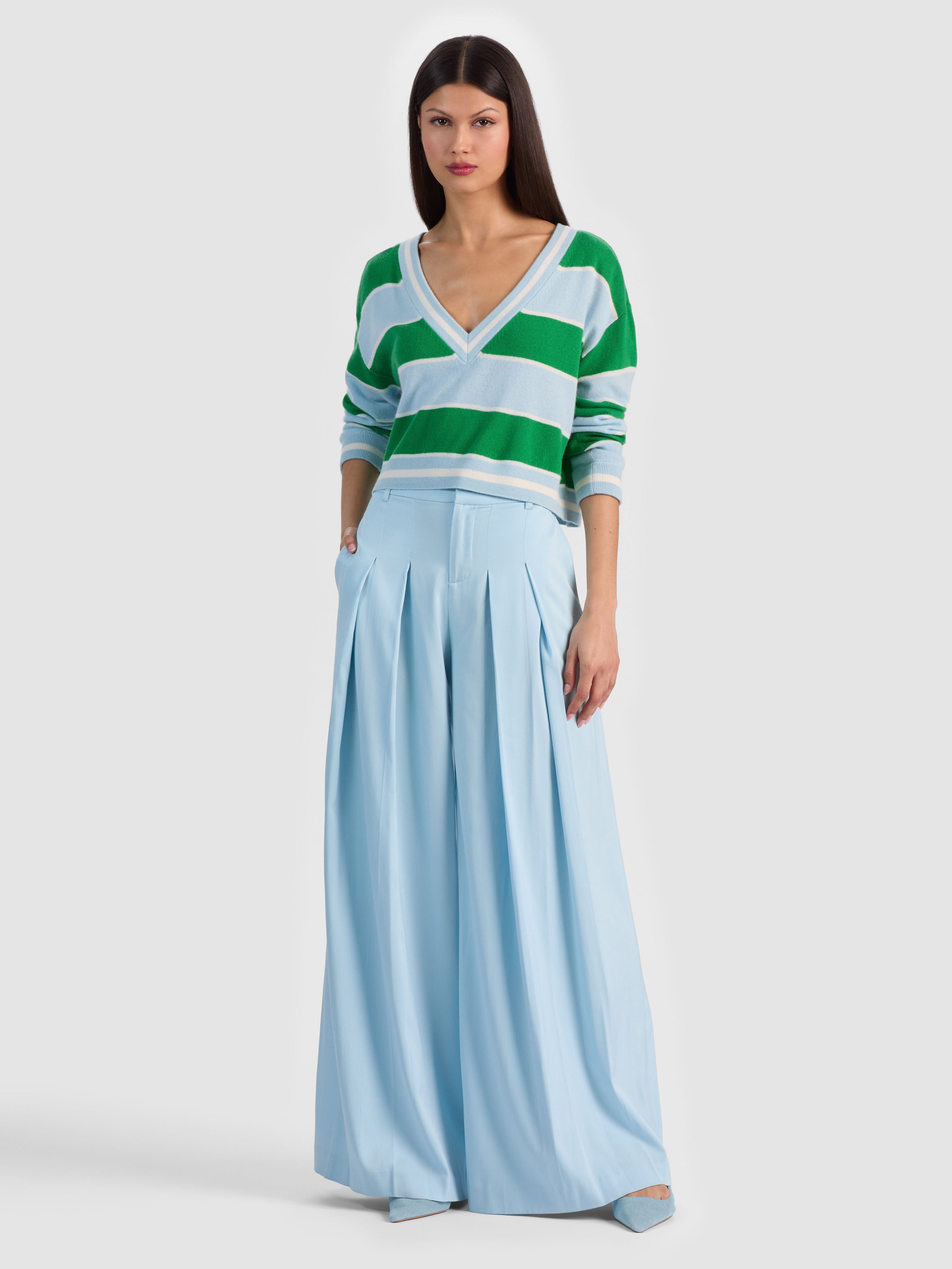 AYDEN CASHMERE PULLOVER-ALICE + OLIVIA