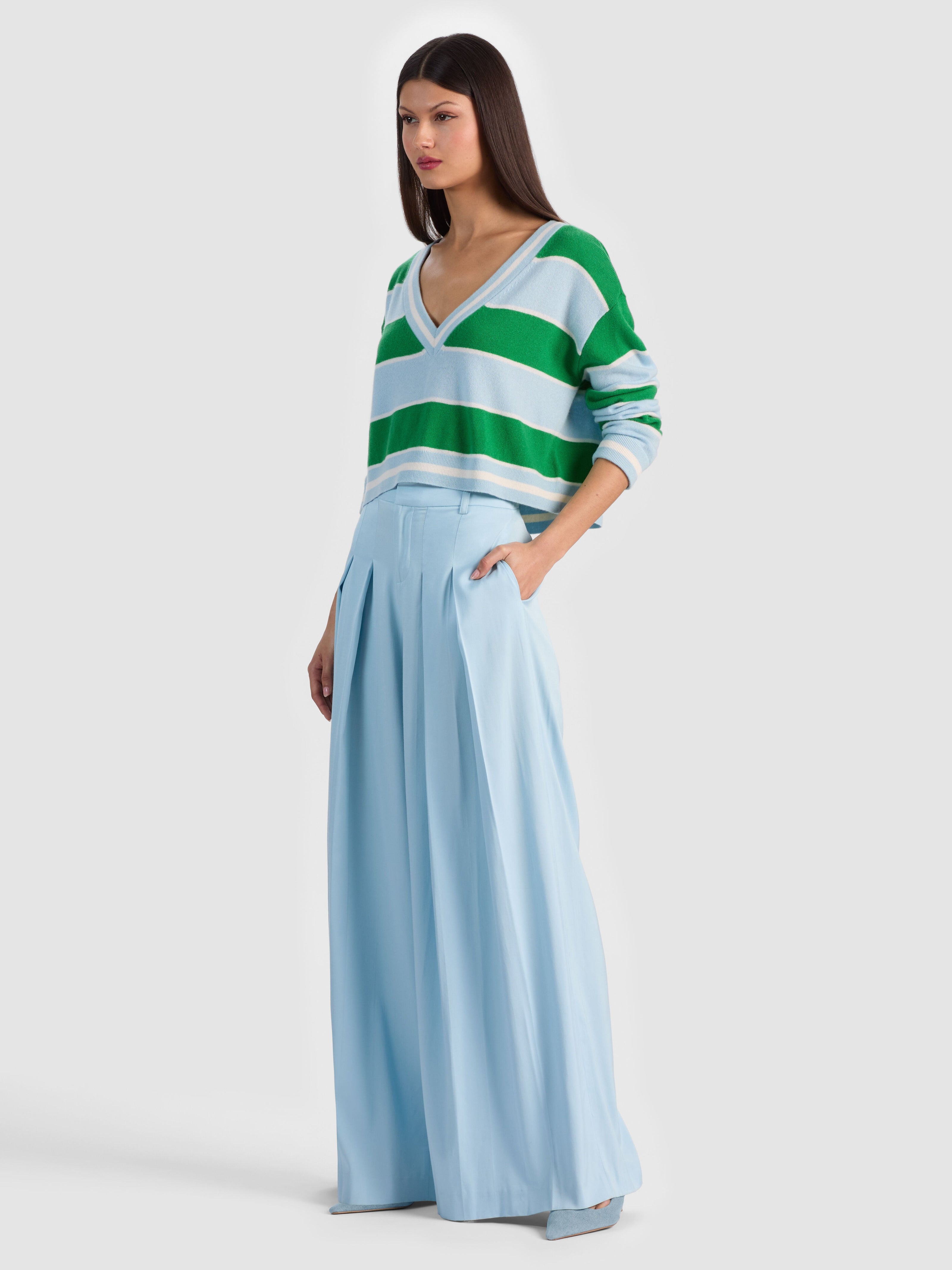 AYDEN CASHMERE PULLOVER-ALICE + OLIVIA