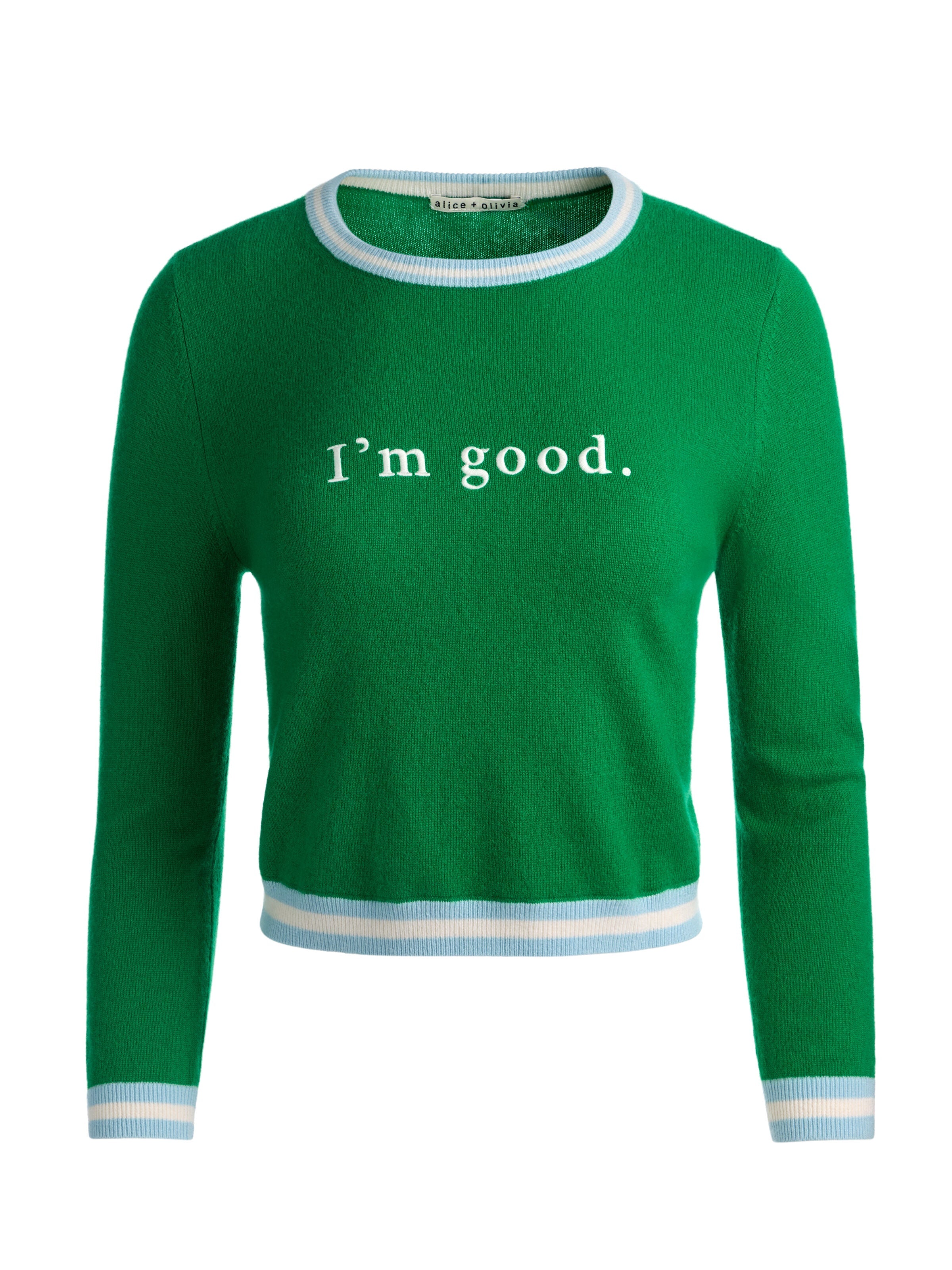 CAROLANN CASHMERE SHRUNKEN PULLOVER-ALICE + OLIVIA