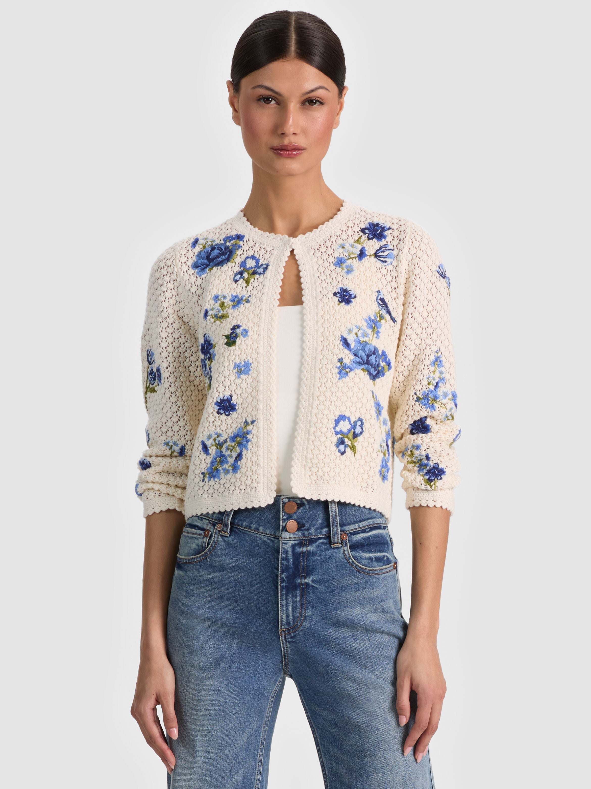 ANDERSON CROCHET CARDIGAN-FLEUR DE PARIS-ALICE + OLIVIA