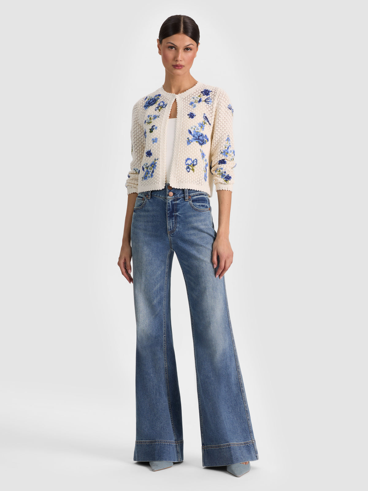 ANDERSON CROCHET CARDIGAN-ALICE + OLIVIA