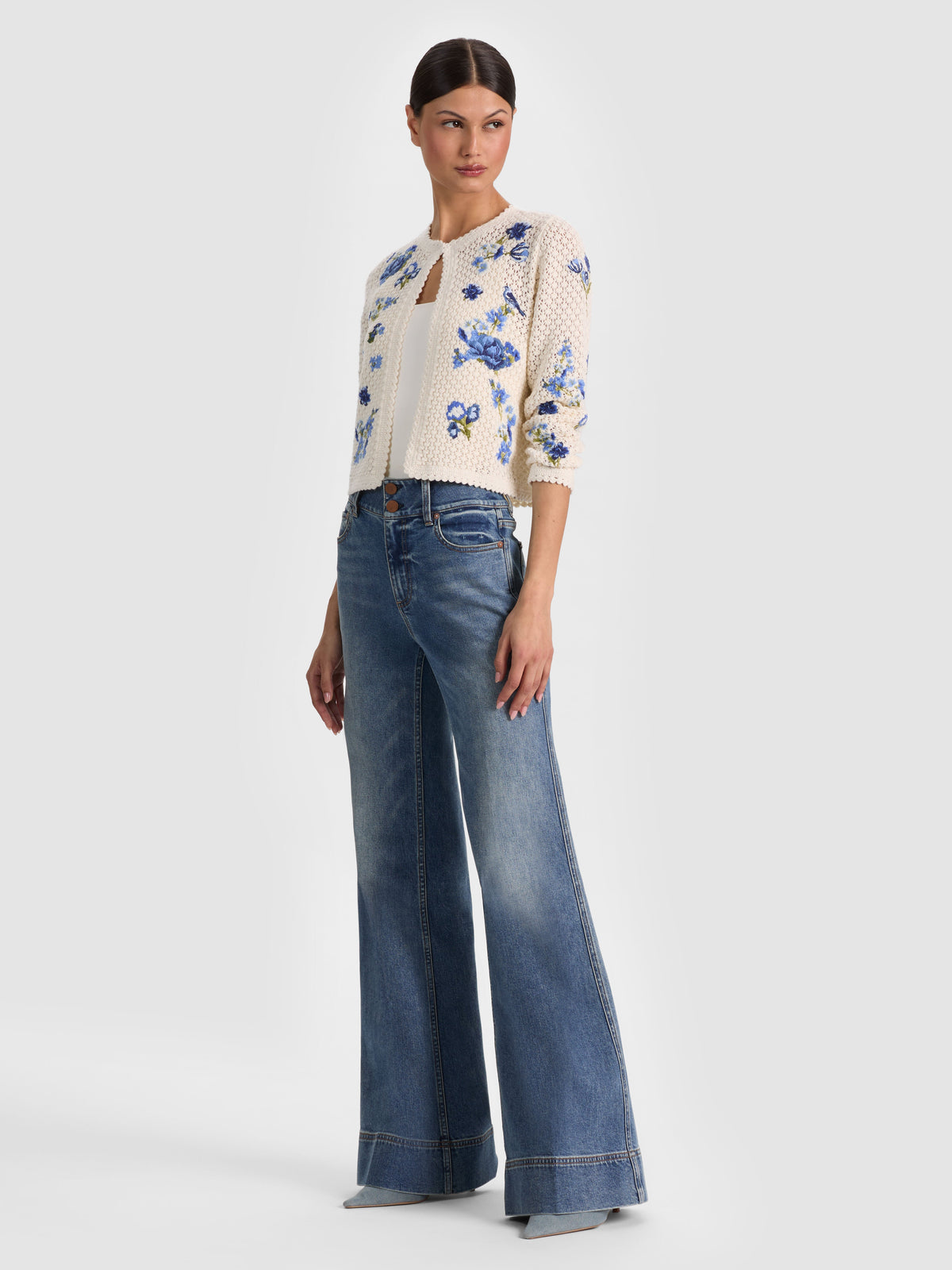 ANDERSON CROCHET CARDIGAN-ALICE + OLIVIA