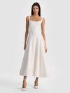 POLLY FLARED MIDI DRESS-ALICE + OLIVIA