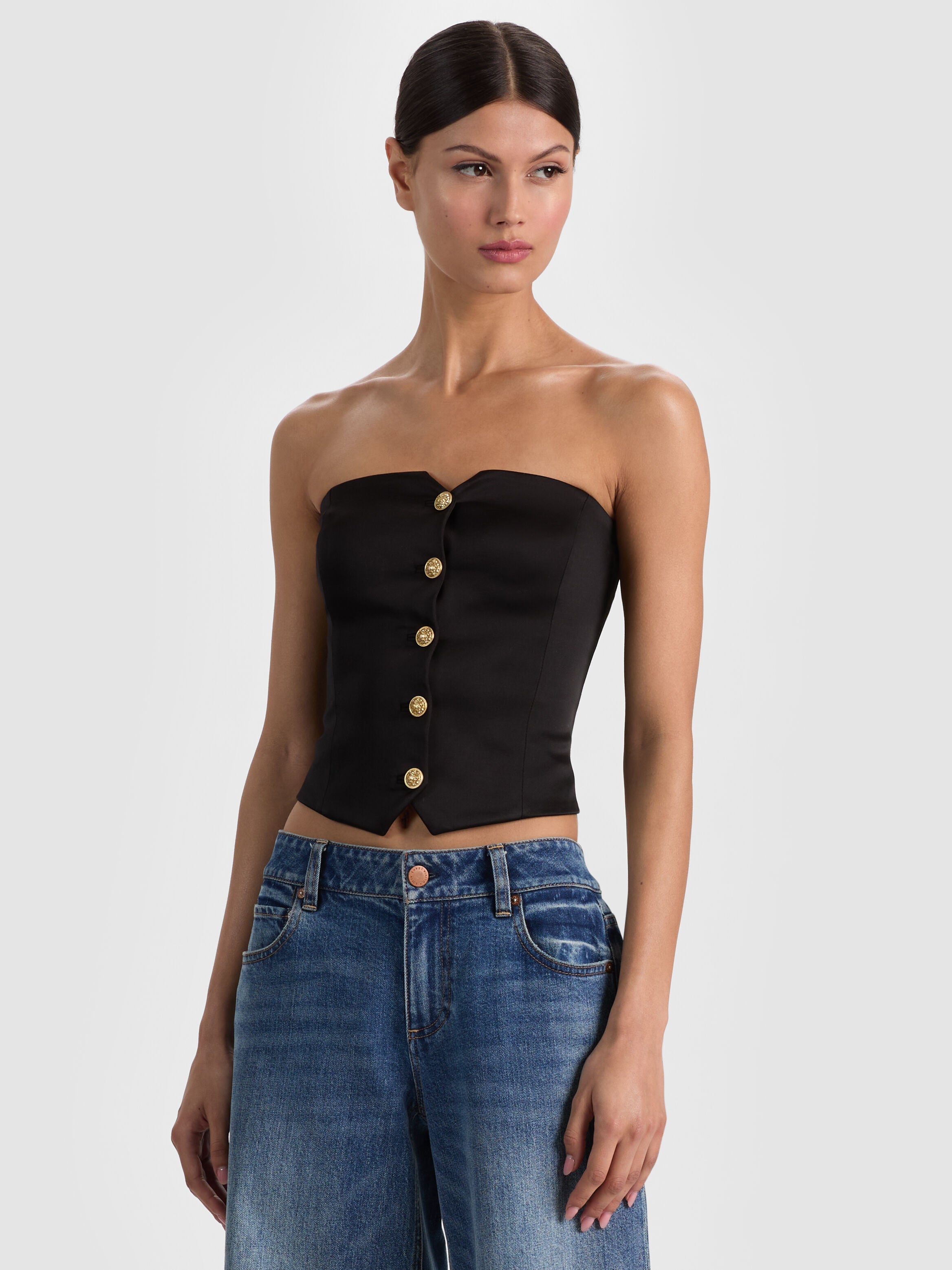 KELCEY STRAPLESS VEST-ALICE + OLIVIA