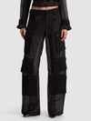 OLYMPIA SHEER COMBO CARGO PANT-ALICE + OLIVIA