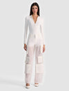 OLYMPIA SHEER COMBO CARGO PANT-ALICE + OLIVIA