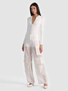 OLYMPIA SHEER COMBO CARGO PANT-ALICE + OLIVIA