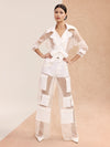 OLYMPIA SHEER COMBO CARGO PANT-ALICE + OLIVIA