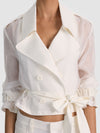 KEITH SHEER COMBO CROPPED TRENCH-ALICE + OLIVIA