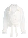 KEITH SHEER COMBO CROPPED TRENCH-ALICE + OLIVIA
