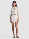 CADY EMBROIDERED SHORT-ALICE + OLIVIA