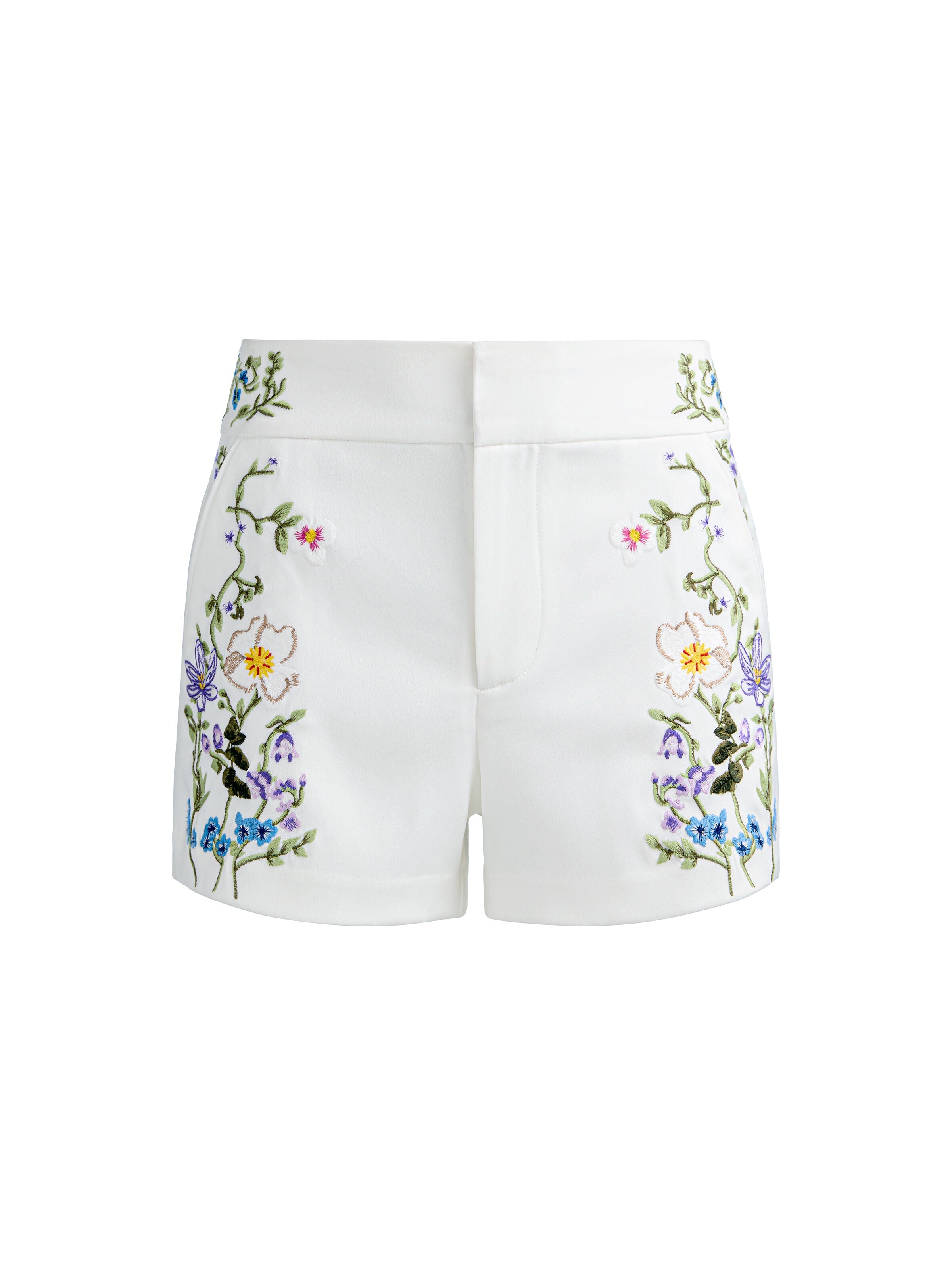 CADY EMBROIDERED SHORT-ALICE + OLIVIA