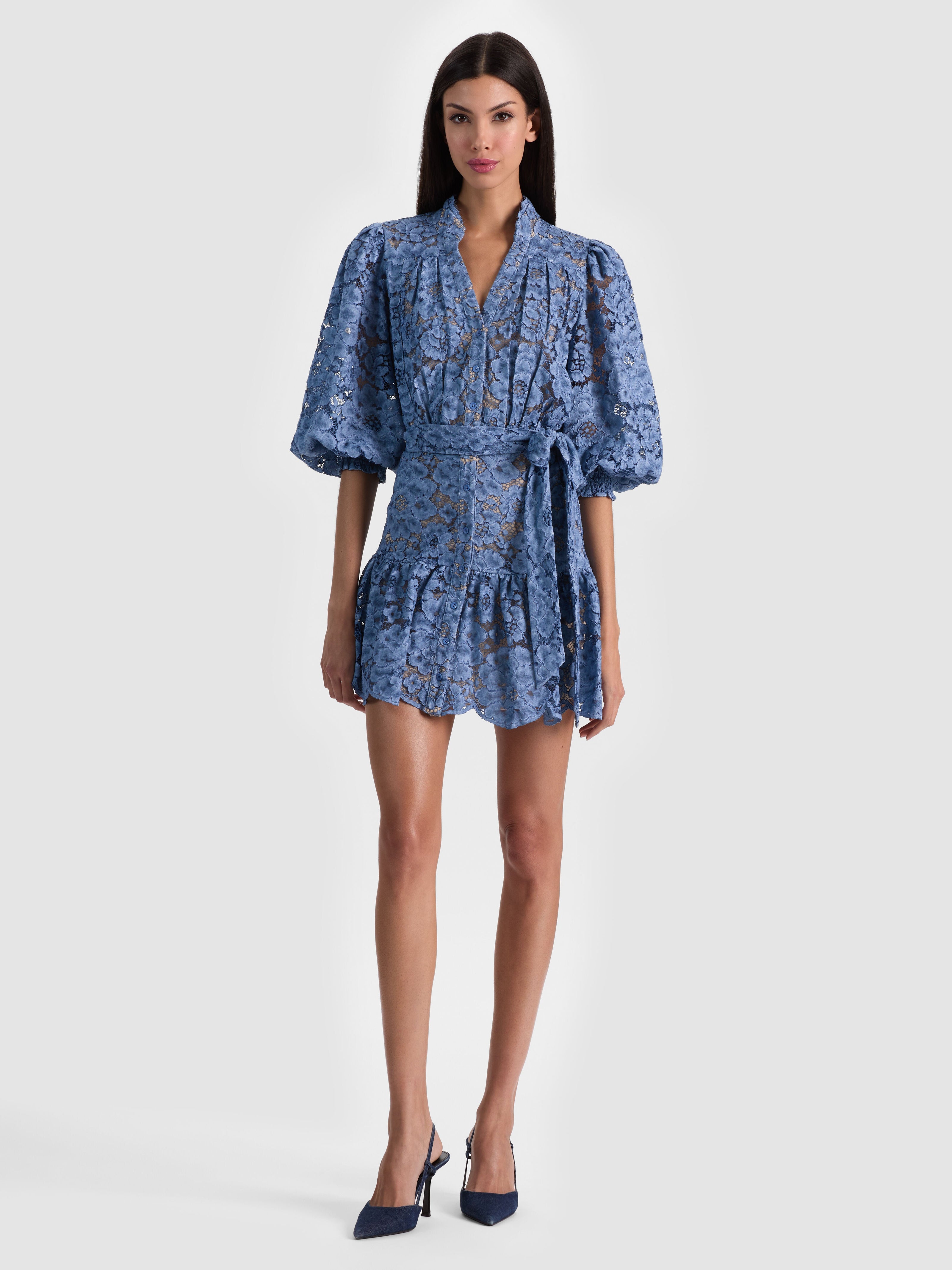 CORA MINI SHIRT DRESS-ALICE + OLIVIA
