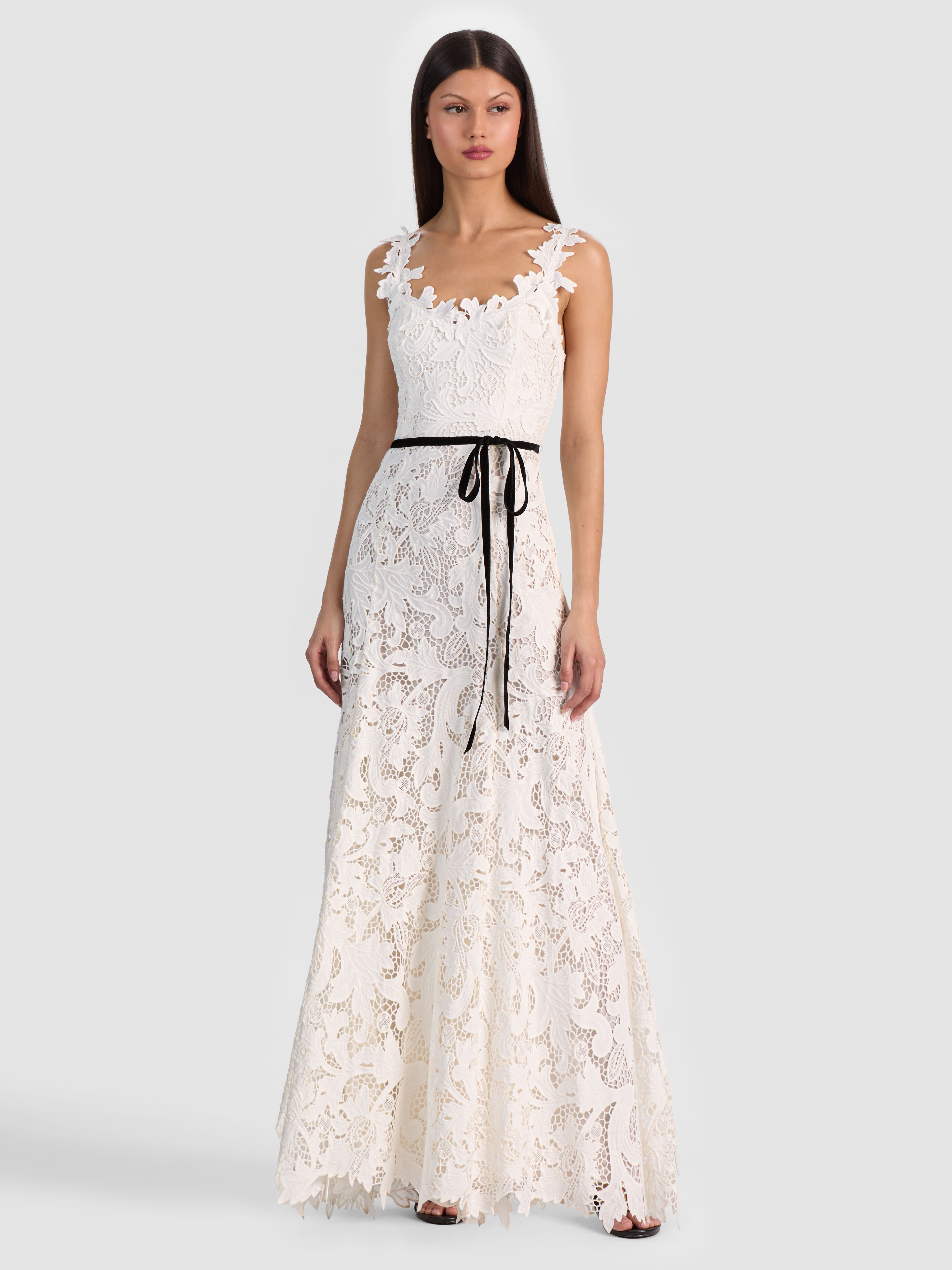 CALLA LACE MAXI DRESS-ALICE + OLIVIA