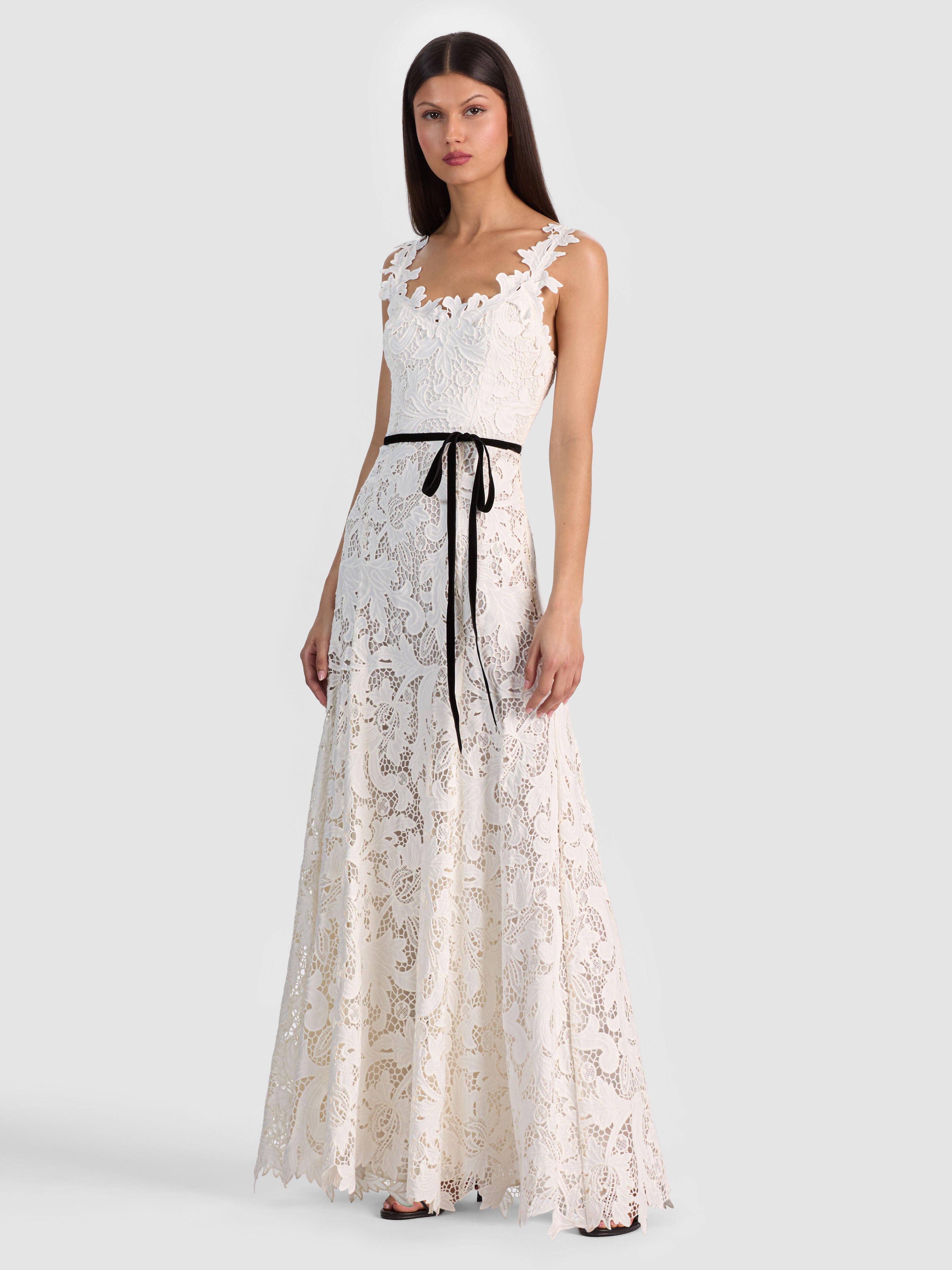 CALLA LACE MAXI DRESS-ALICE + OLIVIA