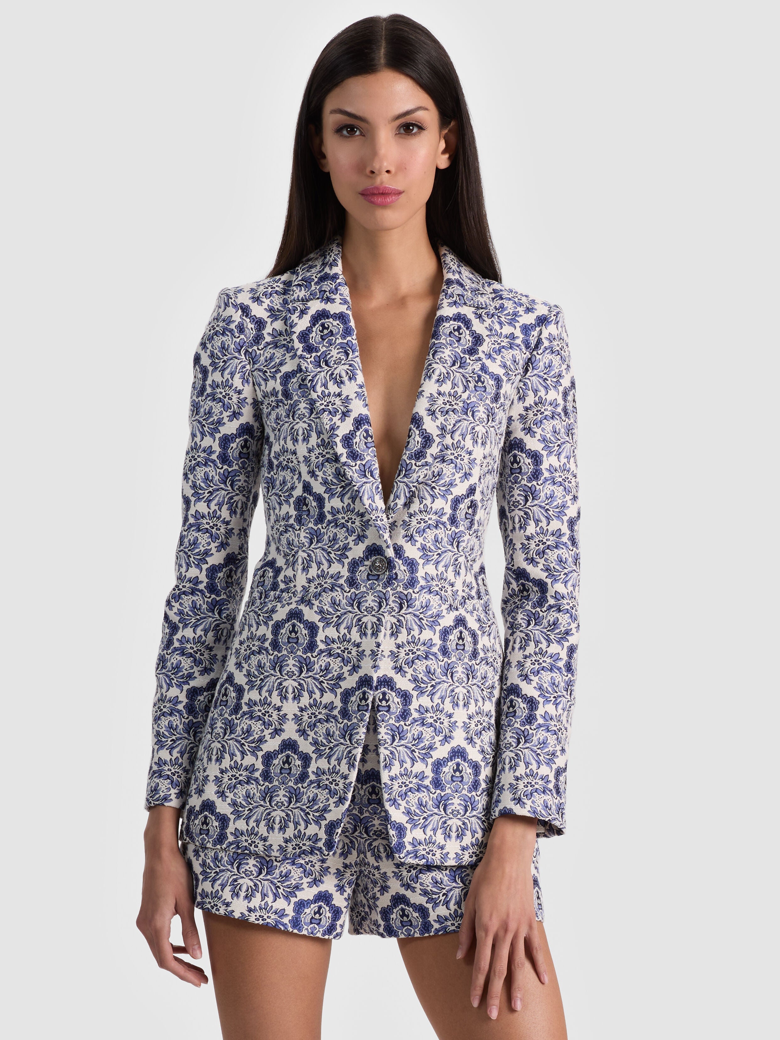 BREANN PRINTED BLAZER-ALICE + OLIVIA