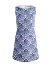 EVA MINI DRESS-OFF WHITE/TWILIGHT BLUE MULTI-ALICE + OLIVIA