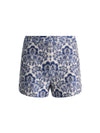 HERA HIGH RISE SHORT-OFF WHITE/TWILIGHT BLUE MULTI-ALICE + OLIVIA
