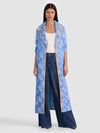 LEVINE DOUBLE BREASTED COAT-CAROLINA BLUE-ALICE + OLIVIA