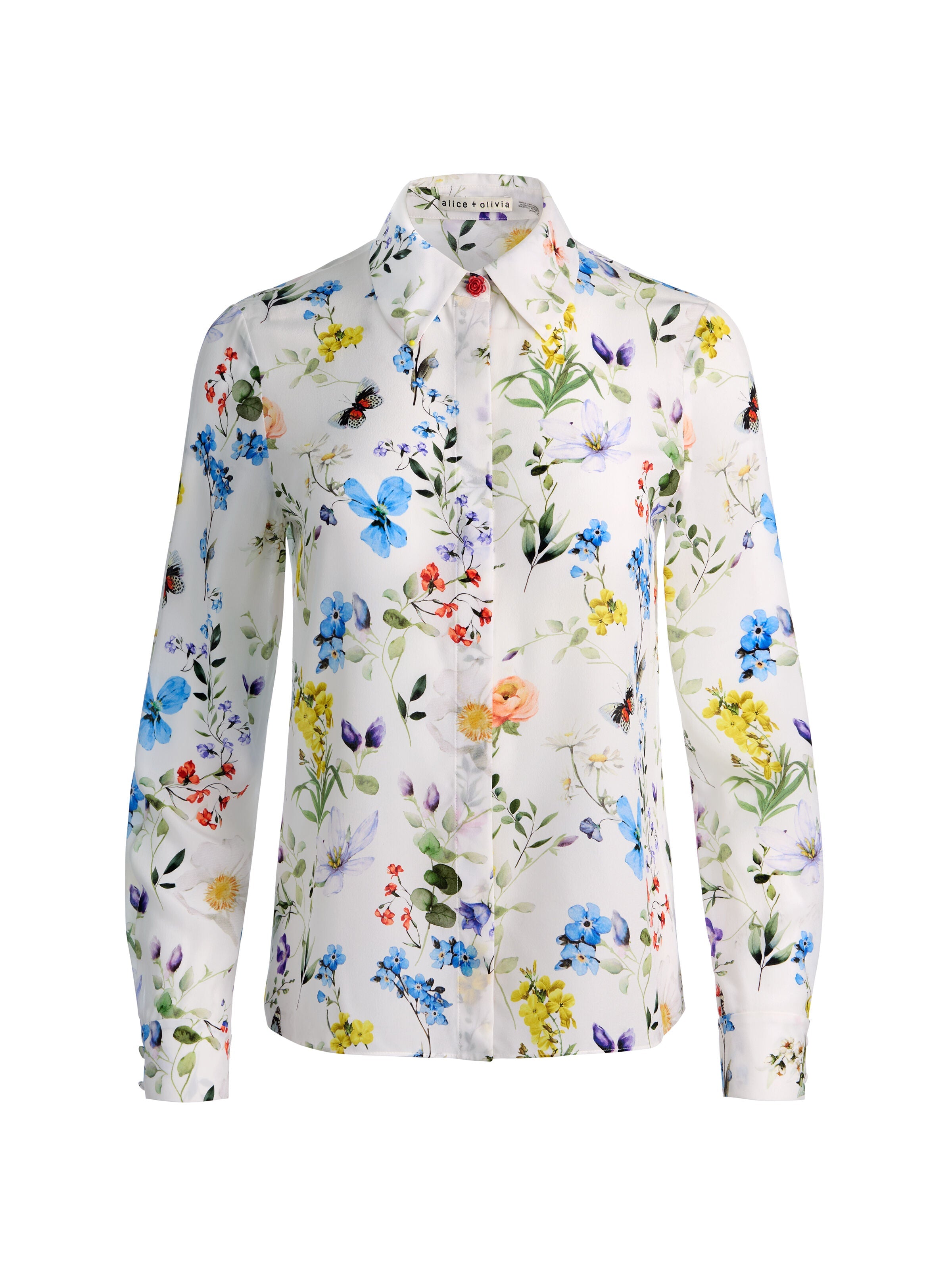 WILLA SILK BLOUSE-ALICE + OLIVIA