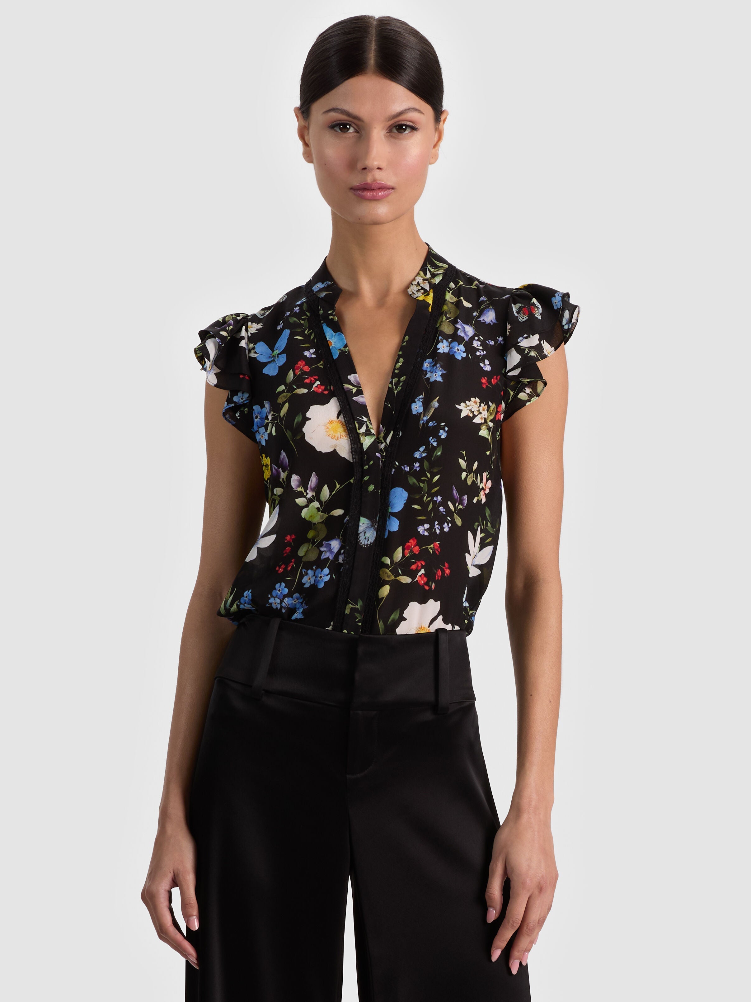 ARLETTE SILK BLOUSE-ALICE + OLIVIA
