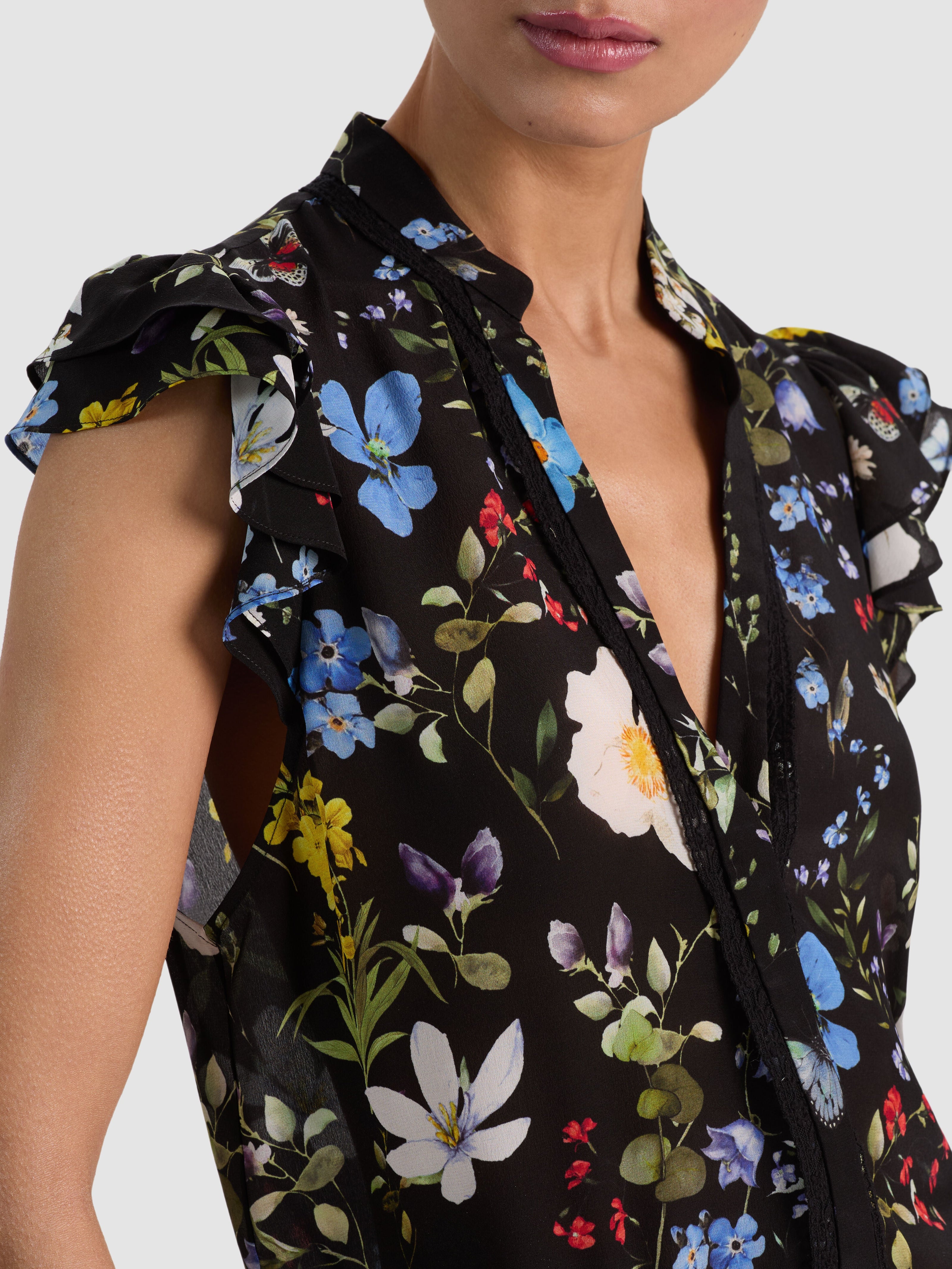 ARLETTE SILK BLOUSE-ALICE + OLIVIA