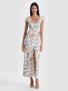 TARA MIDI SLIP DRESS-TWISTING VINES OFF WHITE-ALICE + OLIVIA