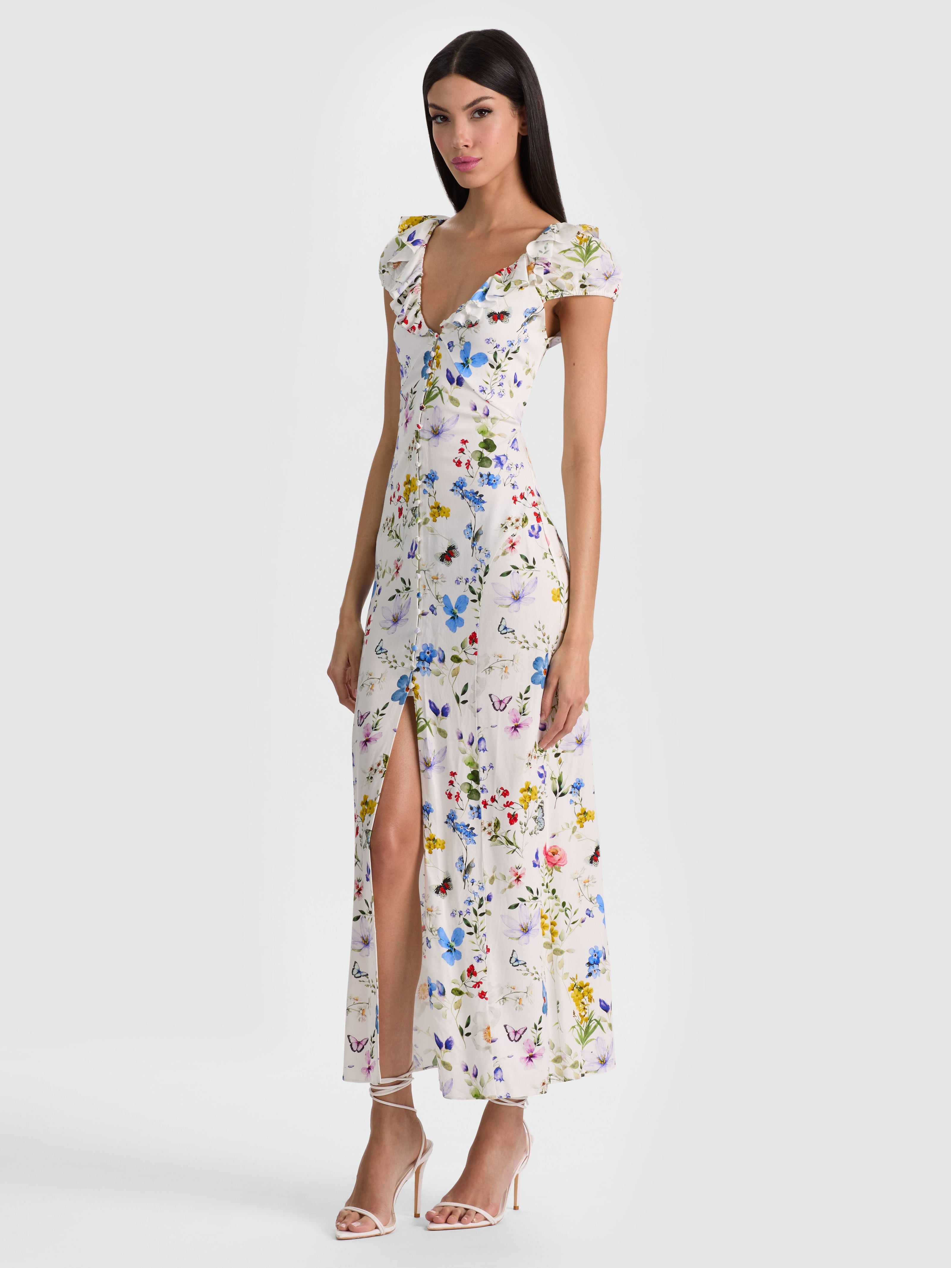 TARA MIDI SLIP DRESS-ALICE + OLIVIA