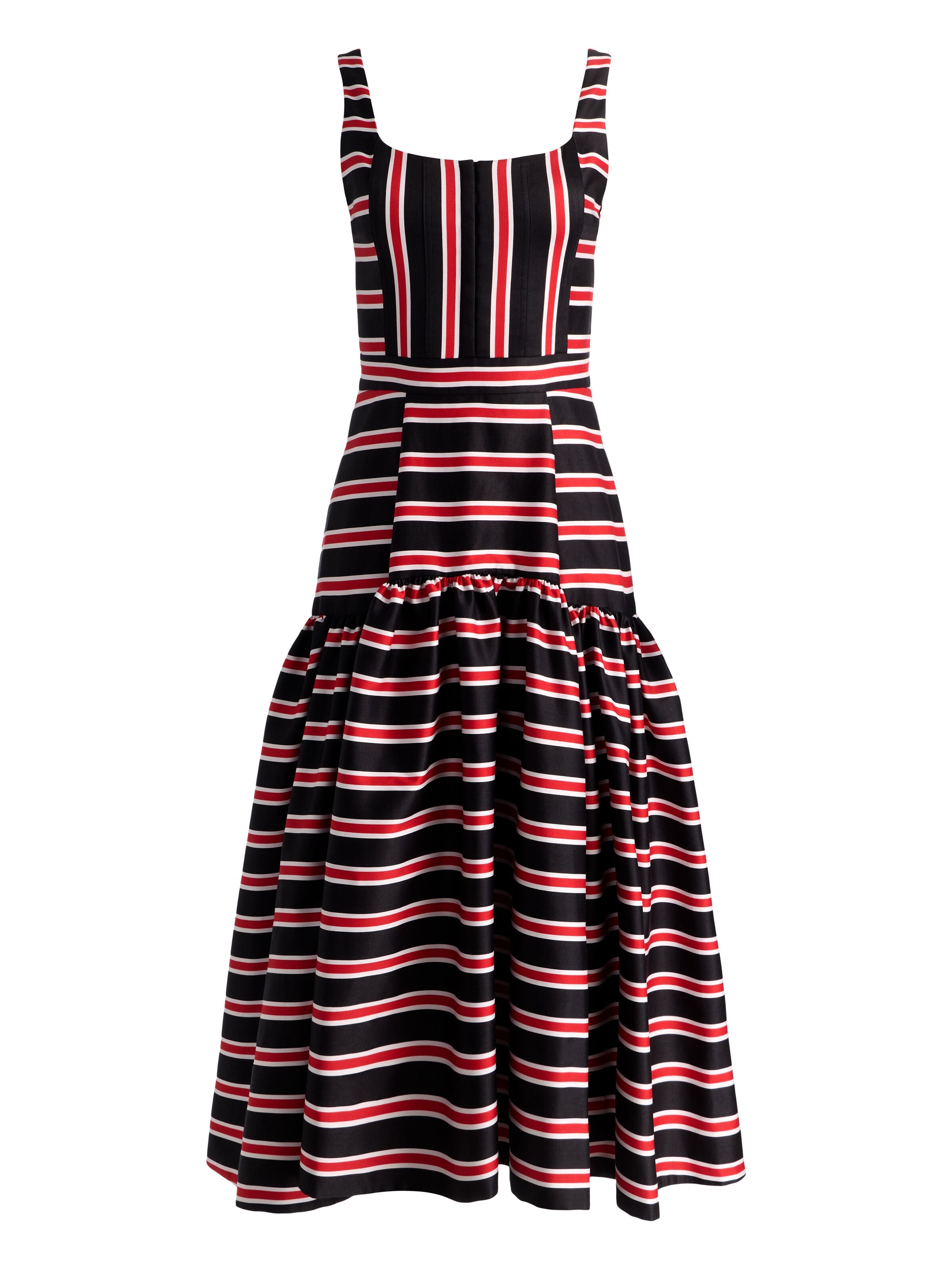 DIANA STRUCTURED MIDI DRESS-ALICE + OLIVIA