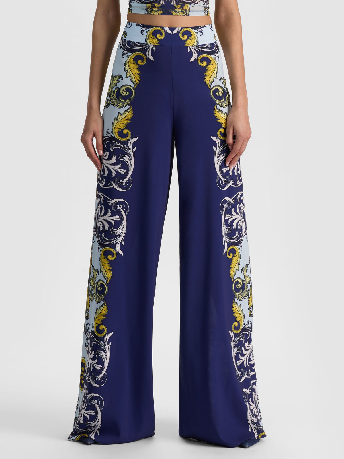 ATHENA WIDE LEG PANT - ANTIQUE SCROLL