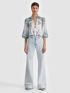 ILAN BUTTON DOWN BLOUSE-ALICE + OLIVIA