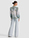 ILAN BUTTON DOWN BLOUSE-ALICE + OLIVIA
