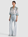 ILAN BUTTON DOWN BLOUSE-ALICE + OLIVIA