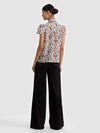 JEANNIE STACEFACE SILK BLOUSE-ALICE + OLIVIA