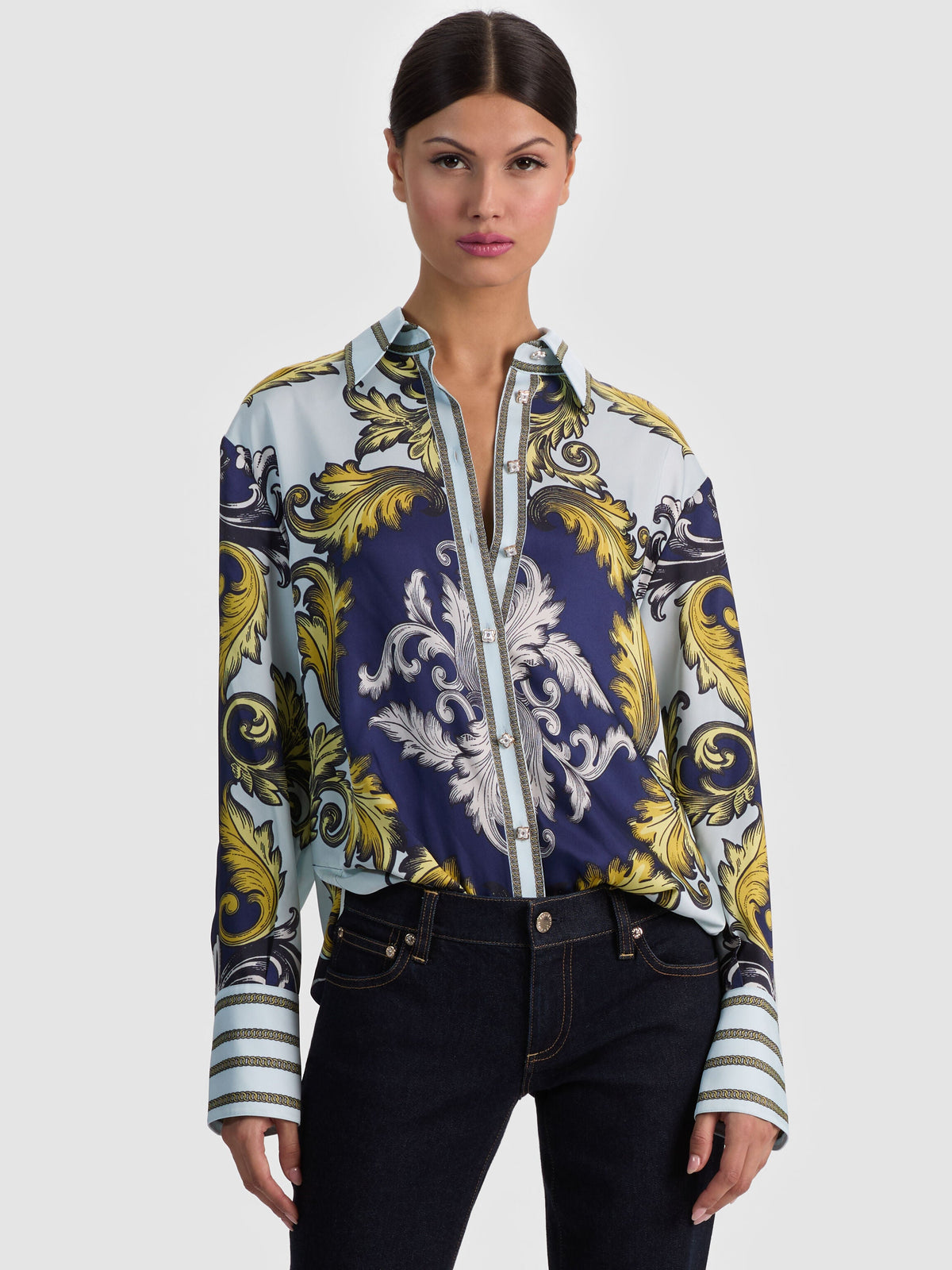 LANE OVERSIZED BUTTON DOWN-ALICE + OLIVIA