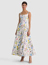 POLLY FLARED MIDI DRESS-ALICE + OLIVIA