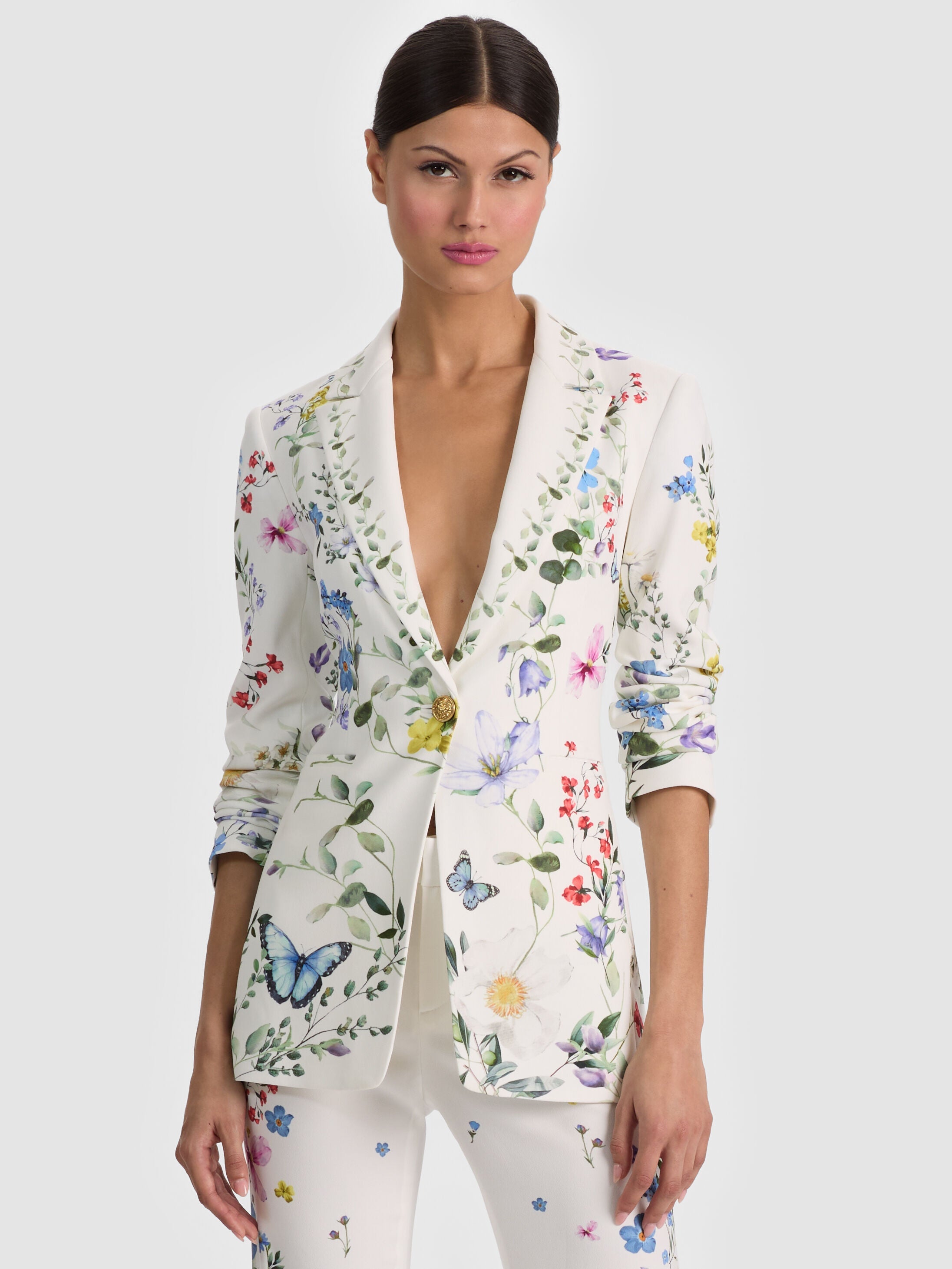 BREANN PRINTED BLAZER-ALICE + OLIVIA