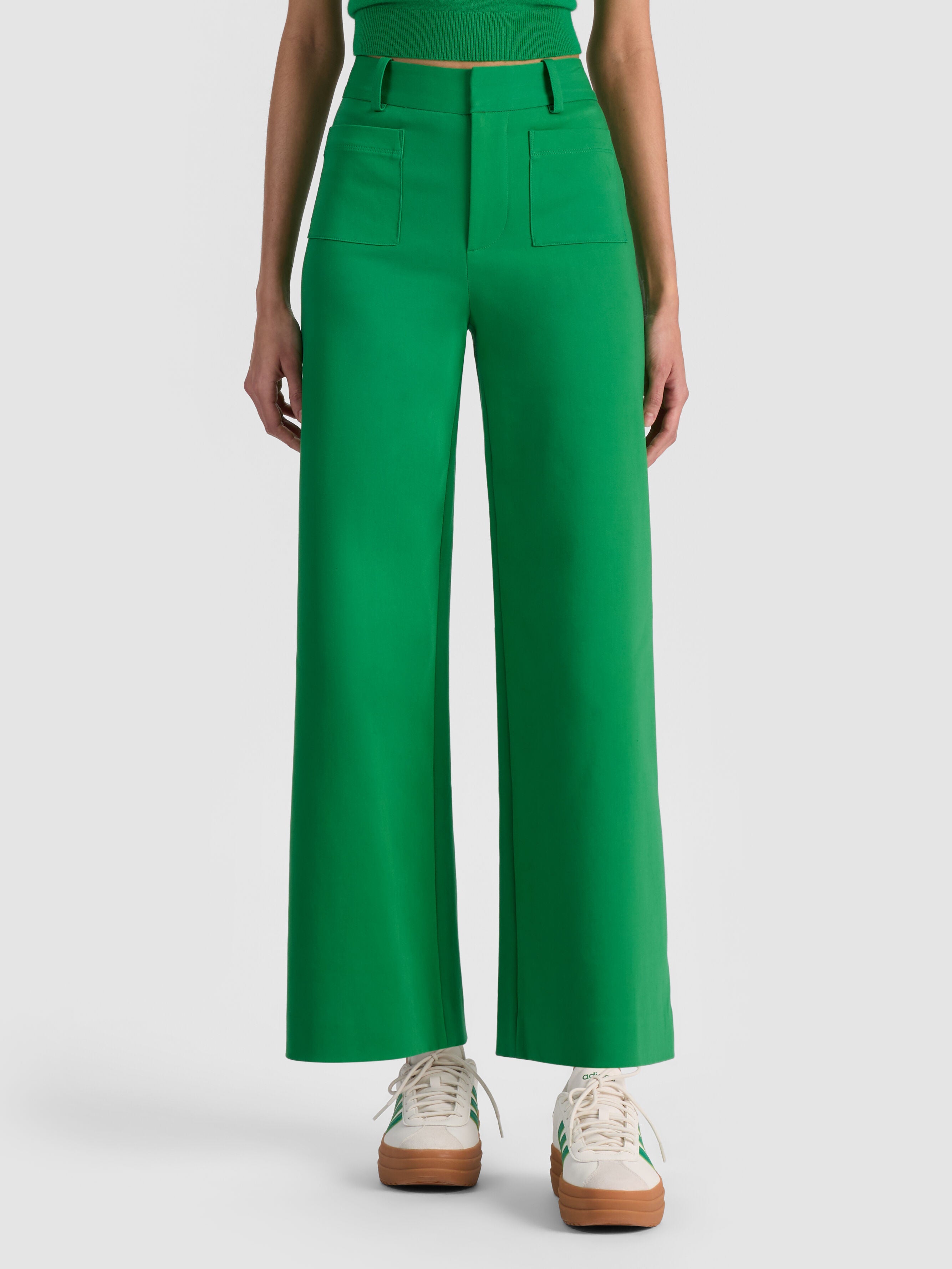 ZOE ANKLE TROUSER-GREEN APPLE-ALICE + OLIVIA