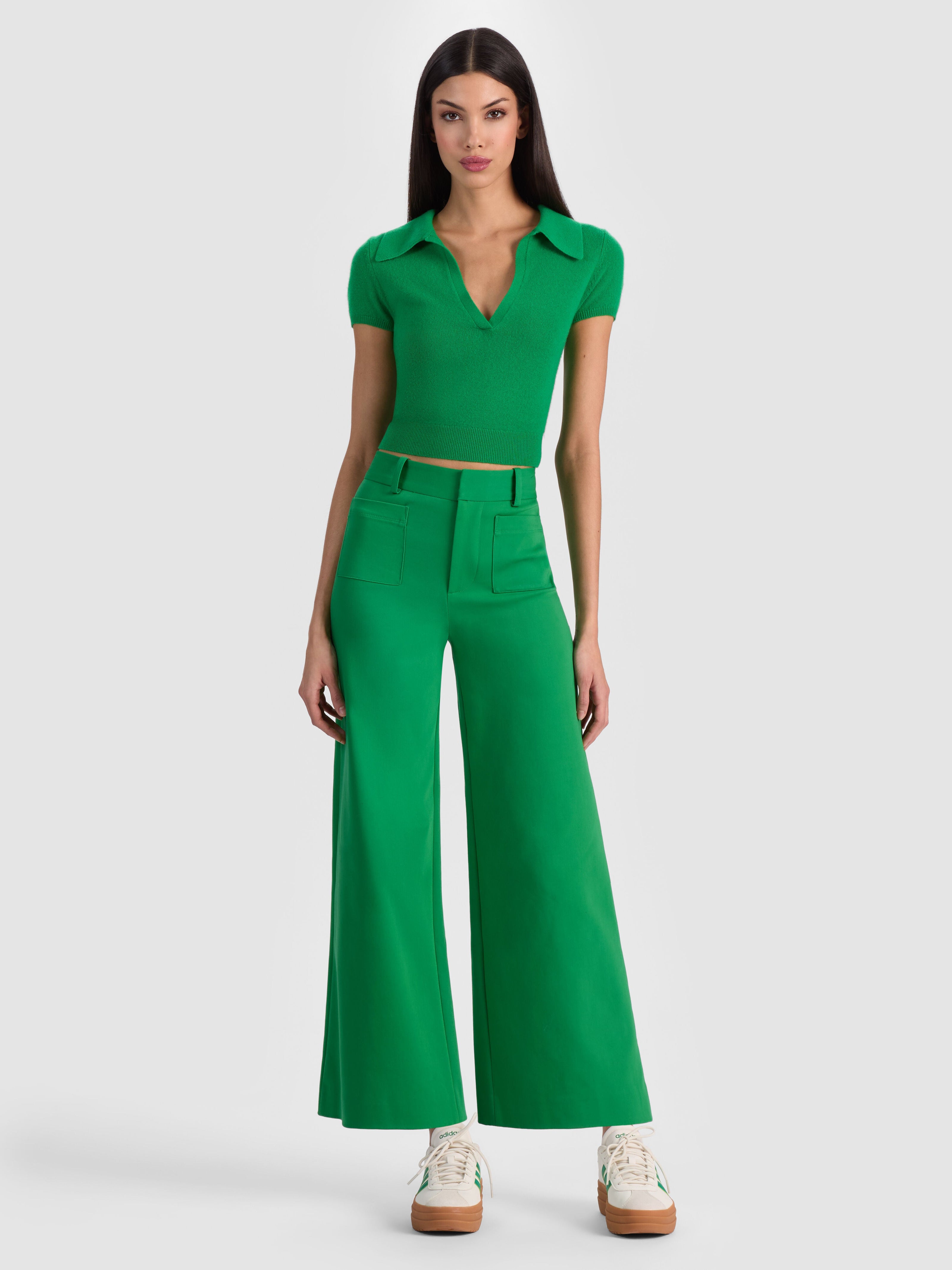 ZOE ANKLE TROUSER-GREEN APPLE-ALICE + OLIVIA